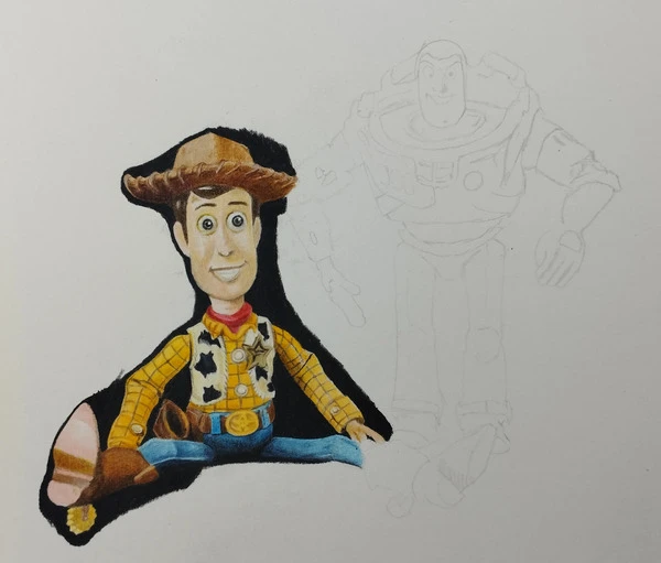 Proceso de dibujo de Toy Story
